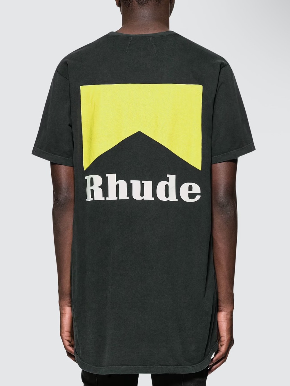 Rhude men’s cigarette tshirt size XL dark gray/yellow graphic tee